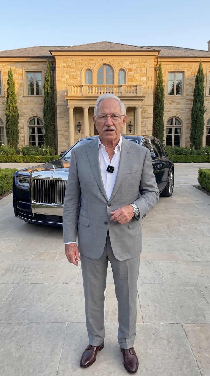 Arthur Bennett outside his home